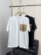 Burberry Classic Checkered Pocket Round Neck Short Sleeve Unisex Casual Versatile T-shirt
