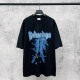 Balenciaga 26SS Fashion Paris Tower Logo Printed Short Sleeves Unisex Casual Oversize T-shirt