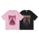 Balenciaga Classic Paris Sacred Heart Cathedral Printed Casual Round Neck Short Sleeve T-shirt