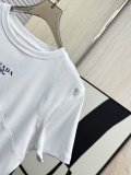 Prada Classic Logo Printed Short Sleeve Women's Casual Versatile T-shirt