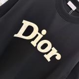 Dior 26SS Personalized 3D Logo Printed Round Neck Short Sleeve Couple's Casual Versatile T-shirt