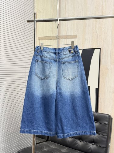 Chanel 26SS Classic Retro Causal Washed Denim Shorts