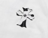 Chrome Hearts 26SS Classic Patchwork Embroidered Short Sleeve Unisex Casual Washed T-shirt
