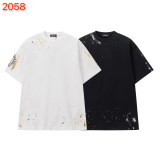 Chrome Hearts 26SS Classic Patchwork Embroidered Short Sleeve Unisex Casual Washed T-shirt