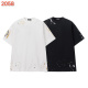 Chrome Hearts 26SS Classic Patchwork Embroidered Short Sleeve Unisex Casual Washed T-shirt
