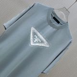 Prada Classic Logo Printed Short Sleeve Unisex Versatile Casual T-shirt