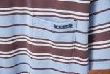 Prada Fashion Logo Printed Stripe Short Sleeve Unisex Casual Versatile T-shirt
