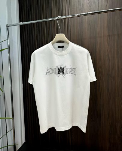Amiri 26SS Classic 3D Logo Printed Round Neck Short Sleeve Couple's Casual Versatile T-shirt