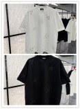 Balenciaga 26SS Personalized Patch Embroidered Logo Short Sleeve Unisex Casual Versatile T-shirt