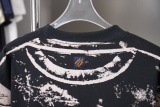 Louis Vuitton 26SS Fashion Graffiti Printed Short Sleeve Unisex Versatile Loose T-shirt