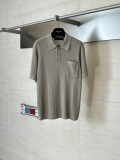 Louis Vuitton 26SS Fashion Mesh Hollow Logo Short Sleeve Knitted PoLo Shirt