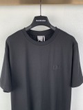 Dior Classic Embroidered Logo T-shirt Unisex Loose Casual Short Sleeve