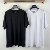 Dior Classic Embroidered Logo T-shirt Unisex Loose Casual Short Sleeve