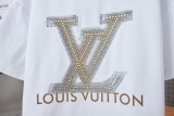 Louis Vuitton 26SS Fashion Letter Hot Diamond Short Sleeve Unisex Versatile Loose T-shirt