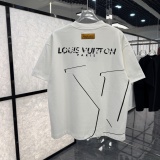 Louis Vuitton 26SS Classic Logo Printed Short Sleeve Couple's Casual Versatile T-shirt