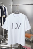 Louis Vuitton 26SS Fashion Letter Hot Diamond Short Sleeve Unisex Versatile Loose T-shirt