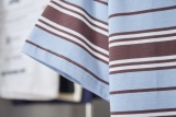 Prada Fashion Logo Printed Stripe Short Sleeve Unisex Casual Versatile T-shirt