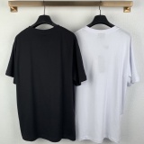Dior Classic Embroidered Logo T-shirt Unisex Loose Casual Short Sleeve