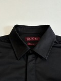 Gucci 26SS Fashion Logo Crown Printed Collar Jacket Casual Straight Pants Set