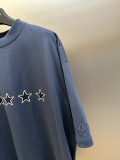 Balenciaga Fashion Star Interactive Signature Printed Short Sleeve Couple Casual Oversize T-shirt