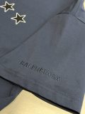 Balenciaga Fashion Star Interactive Signature Printed Short Sleeve Couple Casual Oversize T-shirt