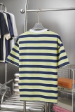 Prada Fashion Logo Printed Stripe Short Sleeve Unisex Casual Versatile T-shirt