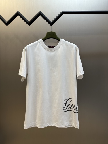 Gucci Classic Logo Printed Short Sleeve Couple Casual Loose T-shirt