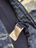 Louis Vuitton New High Street Spliced Cowboy Pilot Jacket Casual Zipper Coat