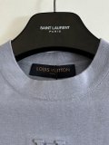 Louis Vuitton 26SS Fashion Color Blocked Casual Knitted Round Neck Short Sleeve