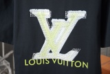 Louis Vuitton 26SS Fashion Letter Hot Diamond Short Sleeve Unisex Versatile Loose T-shirt