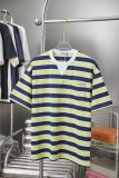 Prada Fashion Logo Printed Stripe Short Sleeve Unisex Casual Versatile T-shirt