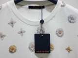 Louis Vuitton Fashion Full Flower Logo Printed T-shirt Unisex Loose Casual Short Sleeve