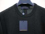 Louis Vuitton Fashion Versatile Embroidered Logo Round Neck Long Sleeve Knitted Shirt