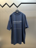 Balenciaga Fashion Star Interactive Signature Printed Short Sleeve Couple Casual Oversize T-shirt