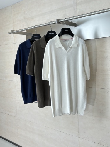 Burberry Fashion Money Style Hooded Knitted Short Sleeves