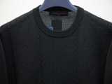 Louis Vuitton Fashion Versatile Embroidered Logo Round Neck Long Sleeve Knitted Shirt