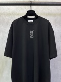 Yves Saint Laurent 26SS Classic Logo Printed Short Sleeve Couple Casual Oversize T-shirt