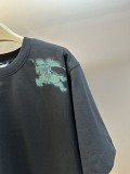 Burberry Fashion War Horse Logo Printed Short Sleeve Couple Casual Loose T-shirt