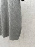 Louis Vuitton Fashion Mesh Hollow Logo Knitted Short Sleeve