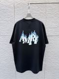 Amiri 26SS Fashion 3D Stereoscopic Logo Printed T-shirt Unisex Versatile Loose Short Sleeve
