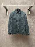 Gucci 26SS Fashion Full GG Casual Versatile Cowboy Coat