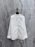 Dior Women's Fashion Embroidered Casual Long Sleeve Bow Shirt