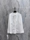 Dior Women's Fashion Embroidered Casual Long Sleeve Bow Shirt