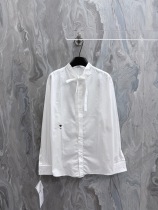 Dior Women's Fashion Embroidered Casual Long Sleeve Bow Shirt Dior Women's Fashion Embroidered Casual Long Sleeve Bow Shirt
