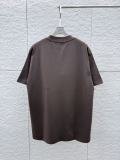 Fendi 26SS Fashion 3D Stereoscopic Logo Printed T-shirt Unisex Casual Loose Short Sleeve