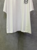 Loewe Fashion Embroidered Golden Toad Logo T-shirt Unisex Casual Versatile Short Sleeve