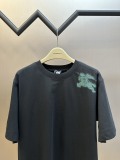 Burberry Fashion War Horse Logo Printed Short Sleeve Couple Casual Loose T-shirt