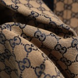 Gucci Classic Full Logo Printed Contrast Splicing Short Sleeve Shirt