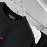 Balenciaga 26SS Simple Embroidered Logo T-shirt Unisex Versatile Loose Short Sleeve