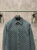 Gucci 26SS Fashion Full GG Casual Versatile Cowboy Coat